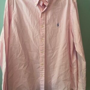 Ralph Lauren Pink gingham Button Down Shirt